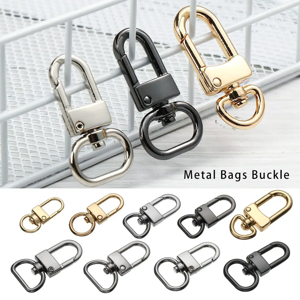 5Pcs Bags Strap Buckles Lobster Clasp Collar Carabiner Snap KeyChain Hook Split Ring Jewelry Making Tools Bag Part Accessories