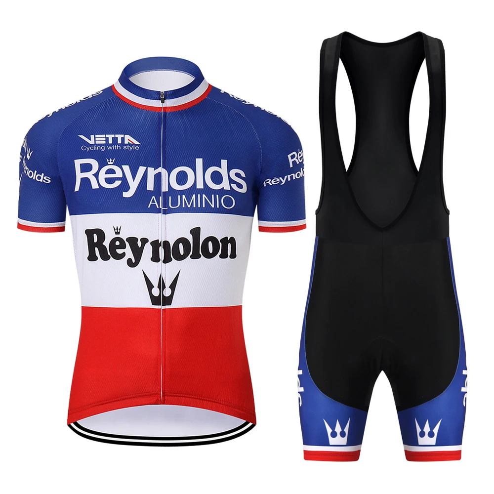 SPEED PEAK Reynolds Men Cycling Jersey Maillot Set Short Polo shirt   Clothing Mtb Bib  Participating Teams Enduro Cycl Clothes