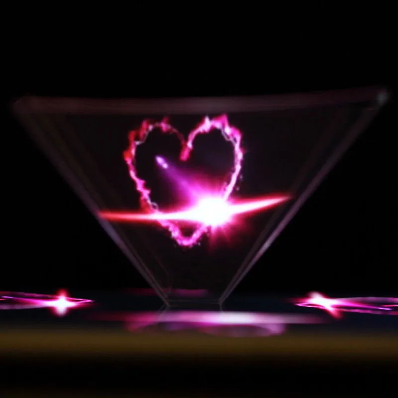 Nowy wyświetlacz 3D Hologram piramida projektor stojak wideo uniwersalny na inteligentne mobilne telefony w miniaturowy projektor hologramowy