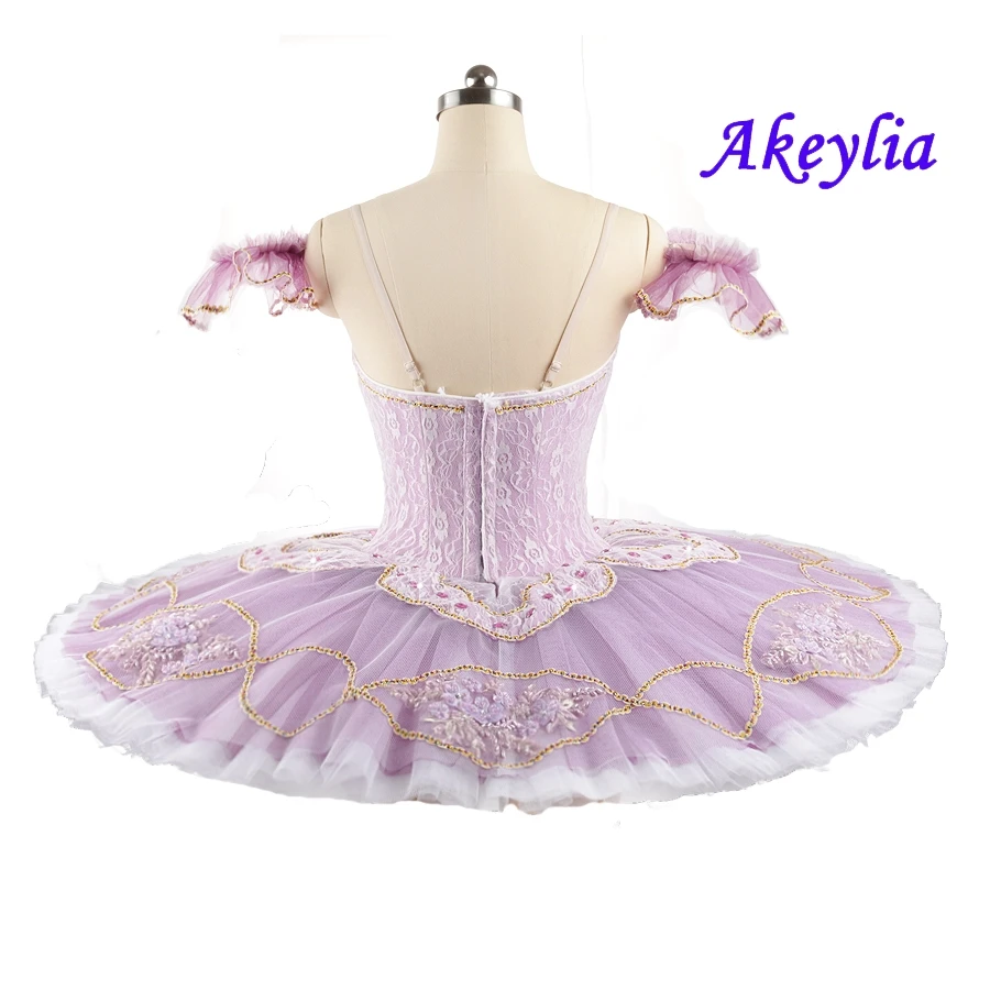 Girls Lilac fairy Doll Ballet Tutu professional red competition Stage Costumes dress female Ballet Pancake Tutu purple for Adult