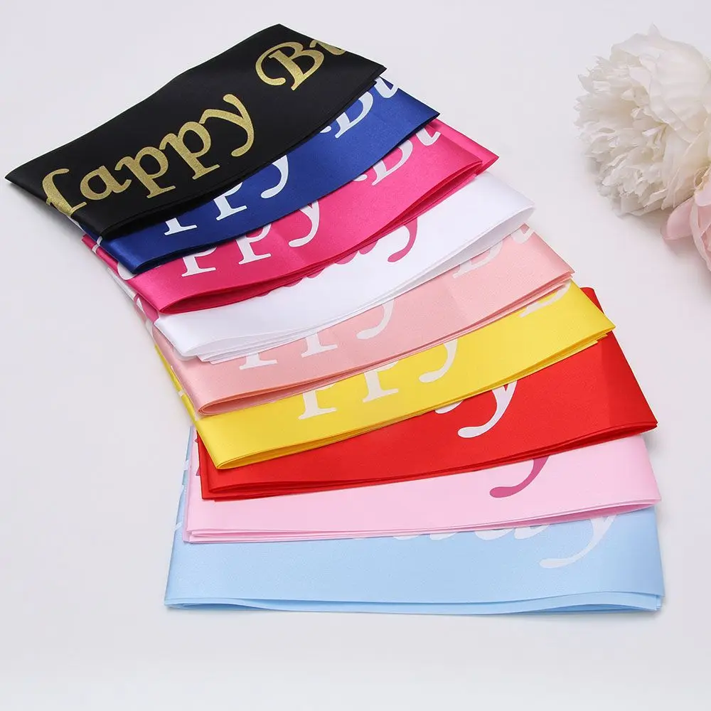 New Bachelor Birthday party Party Favors Happy Birthday Sash Etiquette belt Party Decoration