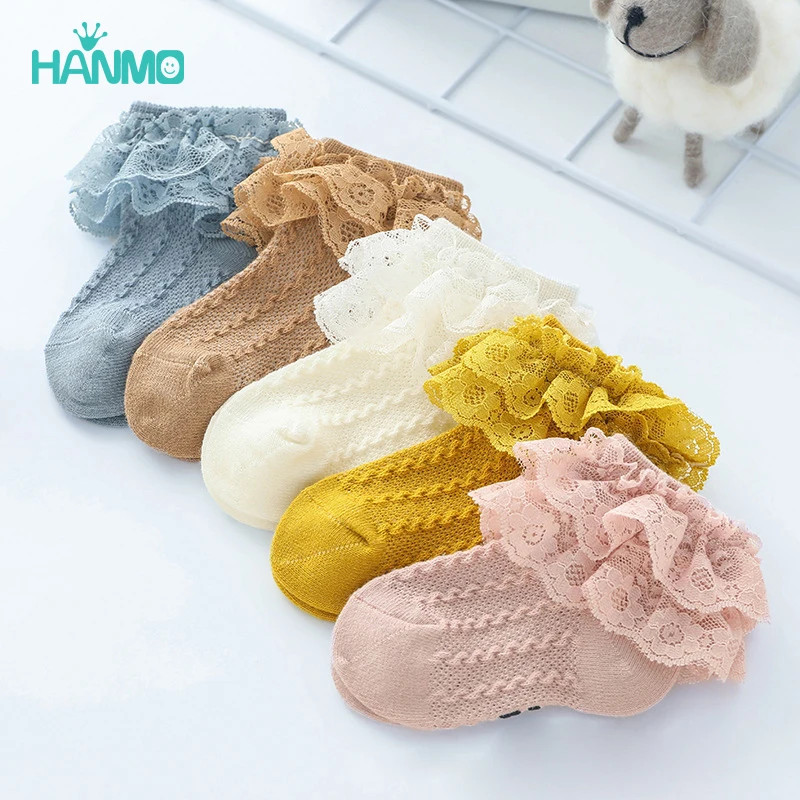 Wholesale Baby Socks  Lace Ruffle Newborn Cotton Baby Girls Sock Cute Toddler Socks Princess Style Baby Accessories