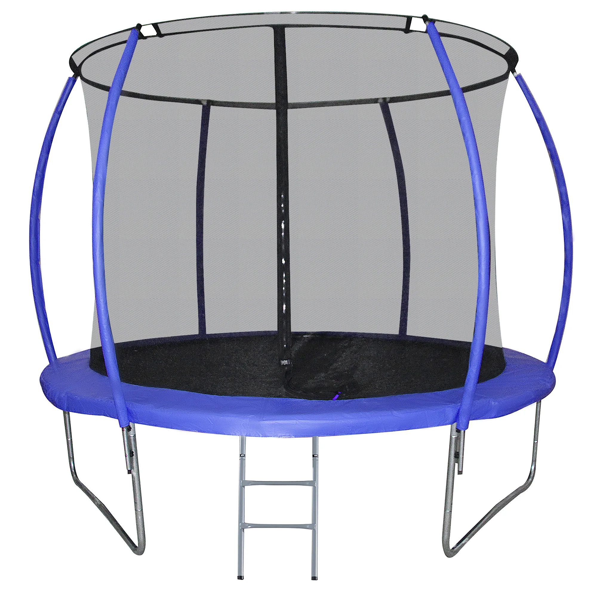 HOMCOM Trampoline Outdoor Indoor Large Trampoline with Net Safety 100kg Ladder for Adults and Children Blue