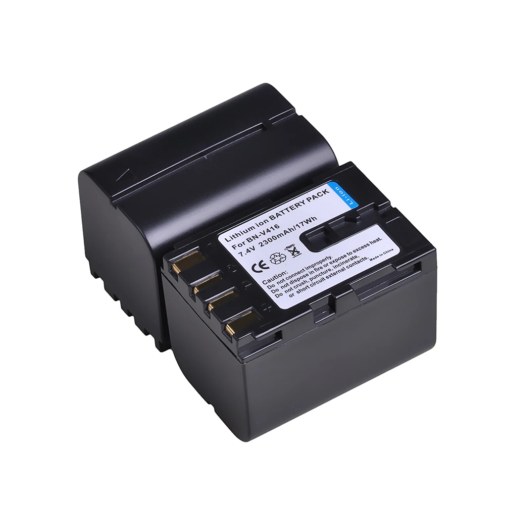 Аккумулятор 2300 мАч BN-V416 BNV416 для JVC BN-V408-H, BN-V408U, BN-V408US, BN V416, BN-V416-H, BN-V416,U BN-V42, BN-V428U