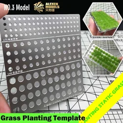 Alexen 1/35 1/48 1/72 Static Grass Layout Template for Military Diorama Sand Table Scene Terrain Landscape Making Tool