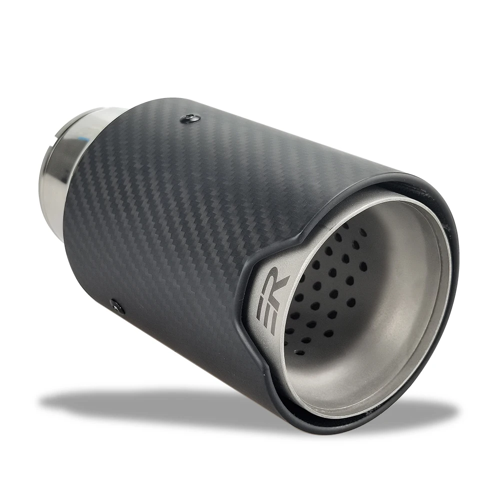 

1 Piece High Quality Real Carbon Fiber Muffler Car Modify Upgrade Exhaust Tips Pipe Tail Nozzle For Auto Modification