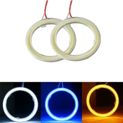 1PCS COB LED Headlight Angel Eyes Bulb Halo Ring Lamp Car Daytime Running Light DRL Fog Light DC 12V Styling Decorative Lights