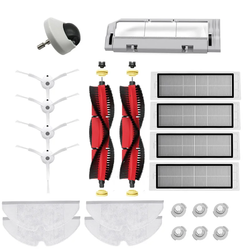 샤오미 로보락 모든 시리즈 진공 청소기 풀 세트 부품, S5 / S6 맥스 퓨어 맥스 S50 S60 샤오미 E35 미 로봇 브러시 필터 걸레