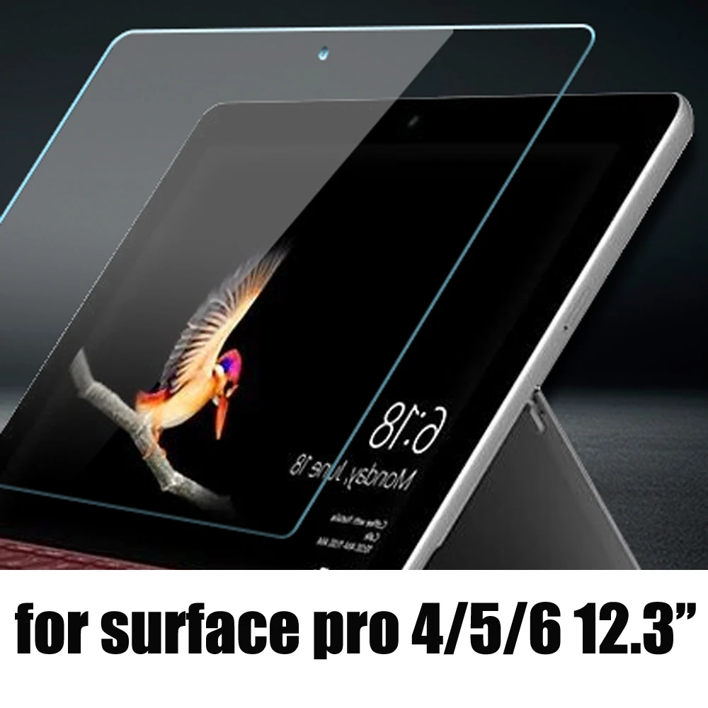 

Защитная пленка для экрана из закаленного стекла для Microsoft Surface pro 4, 5, 6, 12,3 дюйма, защита для экрана планшета, устойчивая к царапинам