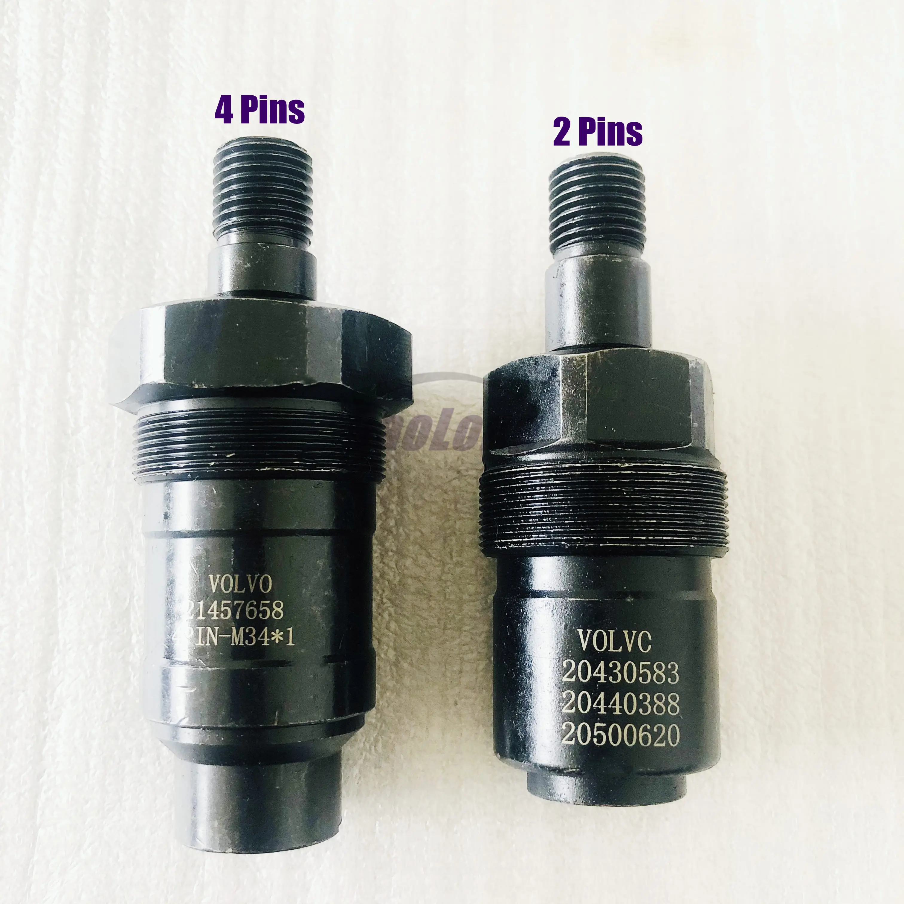 Common Rail Diesel Unit Injector Nozzle Opening Pressure and Atomization Testing Adapter for Volvo 2 Pins 4 Pins Delphi E1 E3