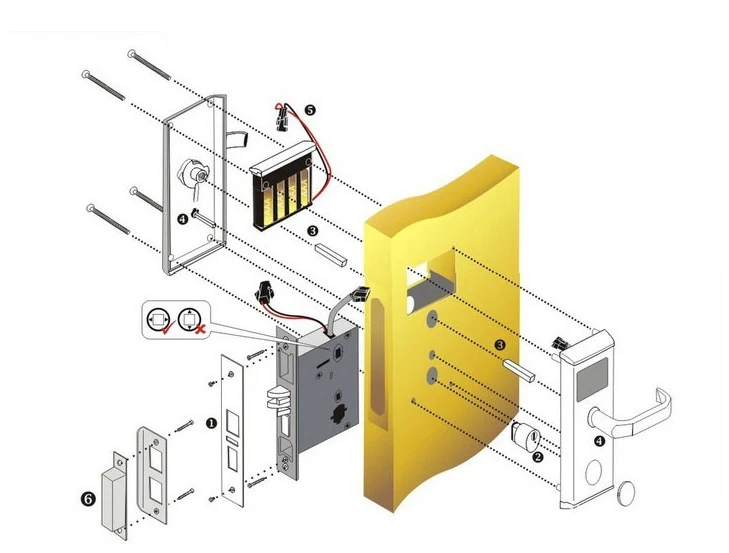 Intelligentes Türschloss aus Edelstahl TTlock Drahtloses digitales elektronisches Schloss Smart Home Holztürschloss – Detail 17