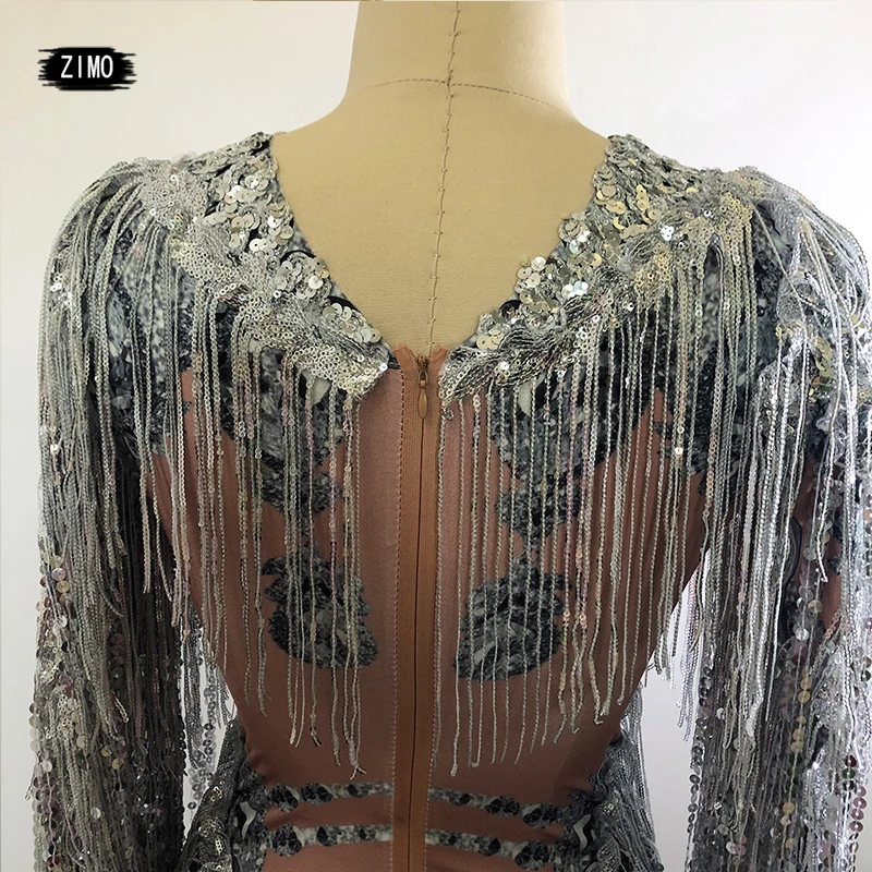 Sparkly sequins Fringe Bodysuit Women sexy Dancer Show Leotard Celebrate Outfit Prom Bar Birthday  party DJ nightclub Costumes