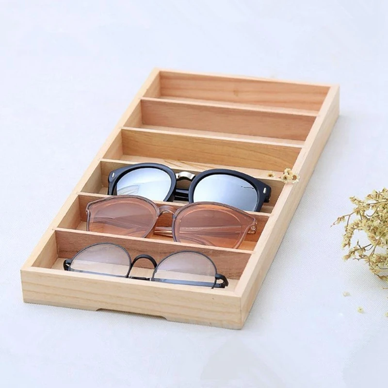 Eyeglass Display Organizer Glasses Display Box Sunglasses Storage Cases Custom Wooden Box