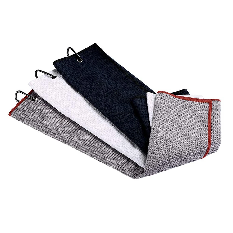 

Fine Workmanship Double Face Cotton Cleaning Waffle Towel Use For Golf