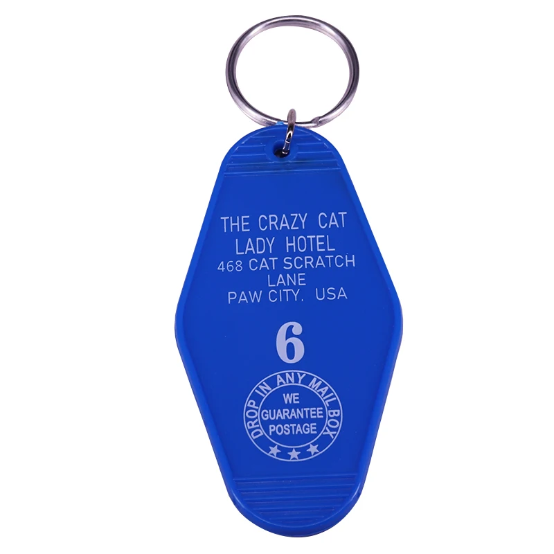 The Crazy Cat Lady Hotel keychain felines must have key tag collection