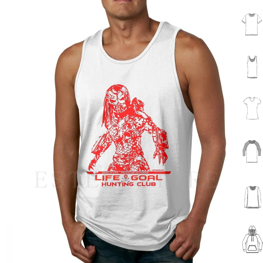Camisetas sin mangas Hunting Club Life Goal Dead Or Life, Hunting Club Life Goal Dead Or Life Vs Human Comancha Hunter