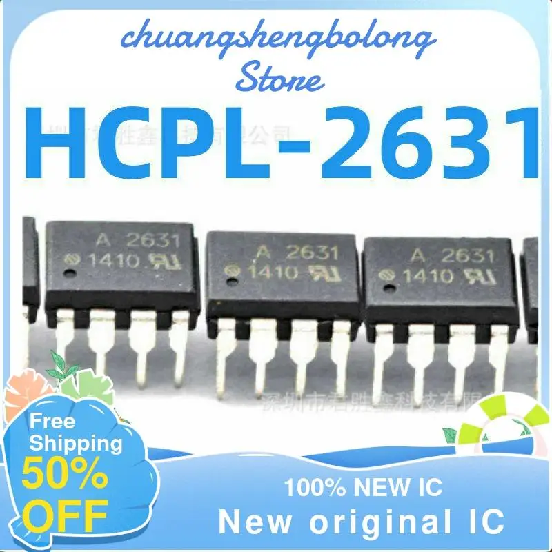 

10PCS HCPL-2631 DIP8 SOP-8 A2631 HCPL2631 nuevo original