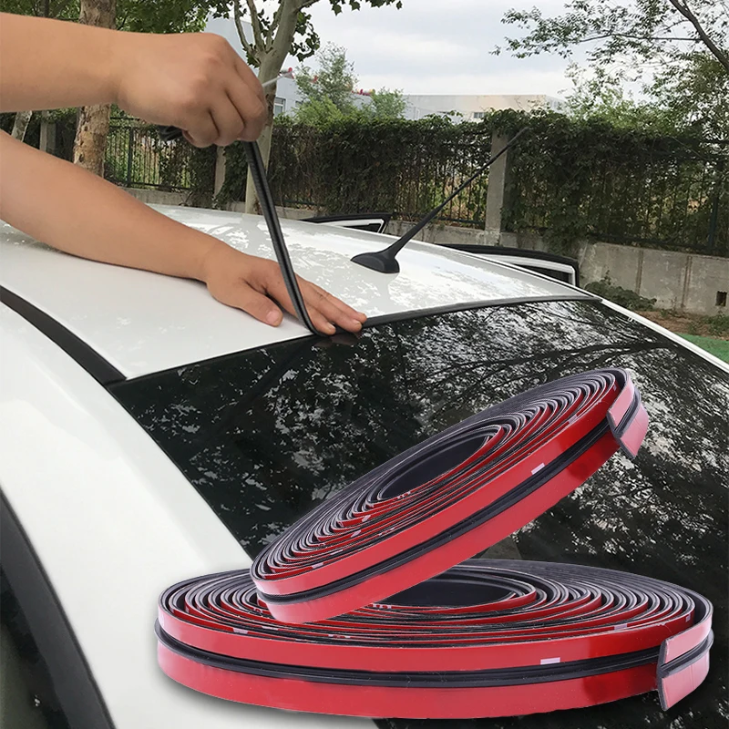 

14mm/19mm Car Front Rear Windshield Sticker Car Window Sealant Rubber Stickers Sunroof Triangular Window Sealed Strips Seal Trim