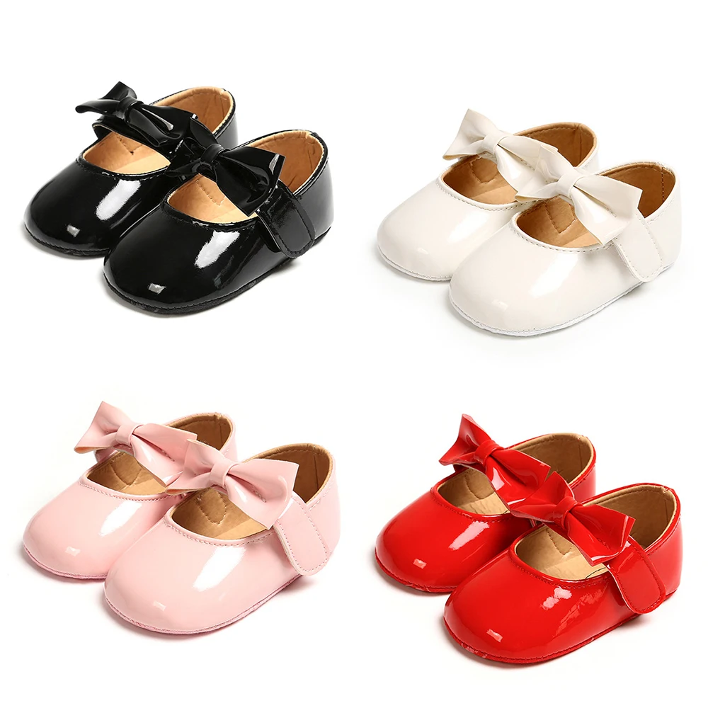 신생아 여아용 미끄럼 방지 블링 유아용 침대 유모차 신발, 미끄럼 방지 활, 단단한 가죽, 부드러운 밑창, 프리 워커, 인기 상품