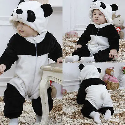 

New Baby Girl Cute Animal Panda Romper Costume Boy One Piece Climbing Pajamas Infant Newborn Jumpsuit Toddler Coverall