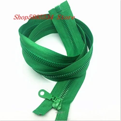 1/2/5PCS 5#28 Inch (70cm) green Separating Jacket Zippers Sewing Zipper Heavy Duty Plastic Zippers Bulk process open-end