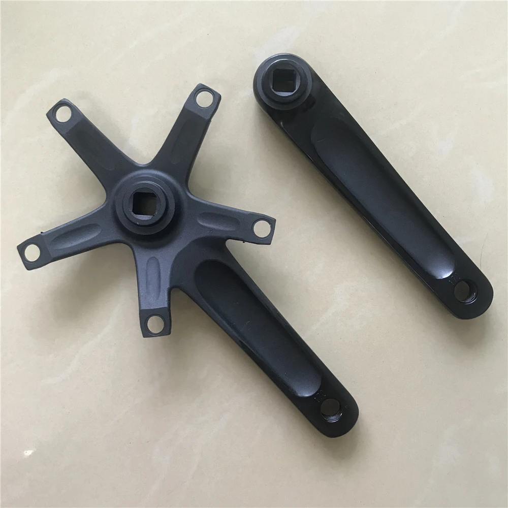 Bicycle Crank Track Bike 144 BCD 5 Bolts Aluminum Alloy Fixed Gear Parts Single Speed BMX Crankset Length 165mm