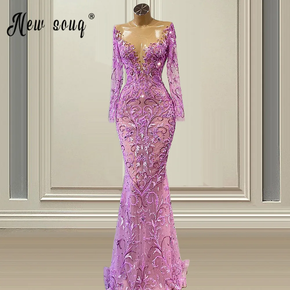 

Haute Couture V Neck Mermaid Evening Dresses With Full Beads Stones Prom Gown Dubai вечернее платье Wedding Party Gown Plus Size