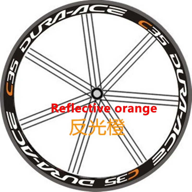 C35 road bicycle wheel stickers High quality decals 35mm rim depth decals bike wheel Reflective stickers for two wheel stickers