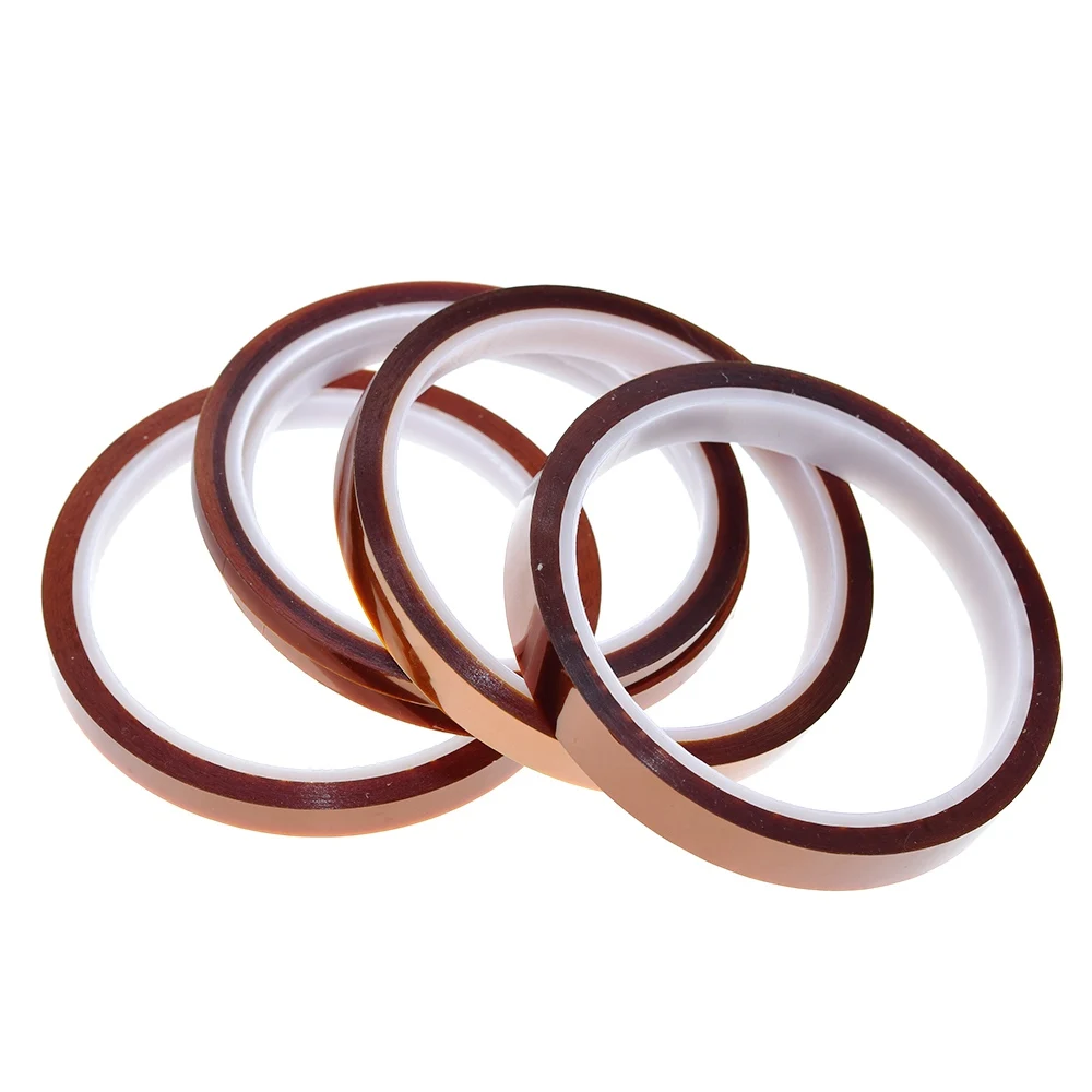 1/3 Stück, 33 Meter x 5–40 mm, hitzebeständiges Polyimidband, hitzebeständige Isolierfolie, selbstklebendes Polyimidband, 10 mm. – Detail 4