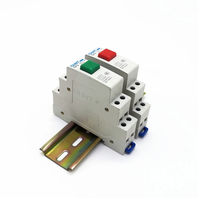 1PCS CHINT Din Rail Mount Pushbutton NP9 series 2NO+2NC Red  Green Pushbutton Switch