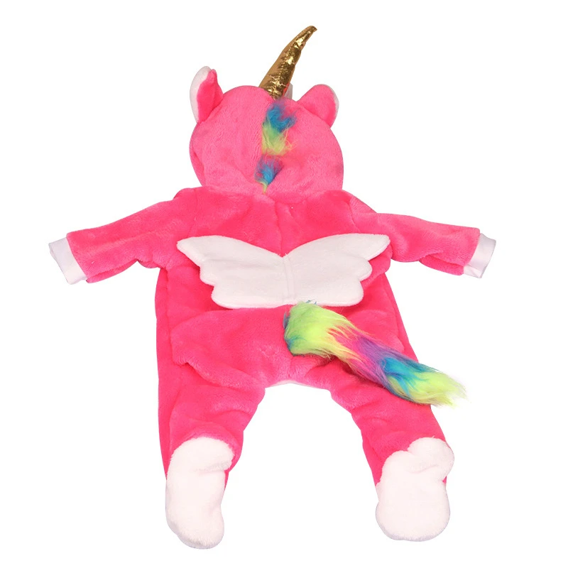 เสื้อผ้าตุ๊กตา43ซม.Smile ยูนิคอร์นกับปีกชุดตุ๊กตาเสื้อผ้าตุ๊กตาอเมริกันชุด Rompers Baby New Born ตุ๊กตา Reborn เสื้อผ้า