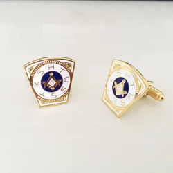 Masonic Cuff Link Master Mason Royal Arch Freemason Lapel Pins Mark Keystone Cufflinks Tie Clips Bars Metal Badge