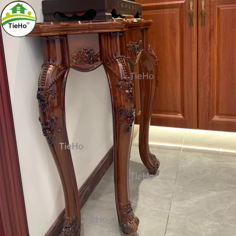 TieHo-European Porch Cabinet, Porch Table, Console Table for Living Room Hallway Ornaments Statues, Entry Table, Home Furniture