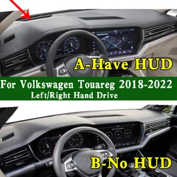 For Volkswagen VW Touareg CR7 2018-2022 Dashmat Dashboard Cover Instrument Panel Pad Dash Mat Anti-Dirt Proof Ornaments