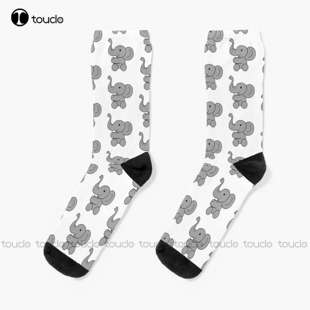 Elephant Animals Cute Zoo Socks Anime Socks Thanksgiving Christmas New Year Gift Unisex Adult Teen Youth Socks Hd High Quality