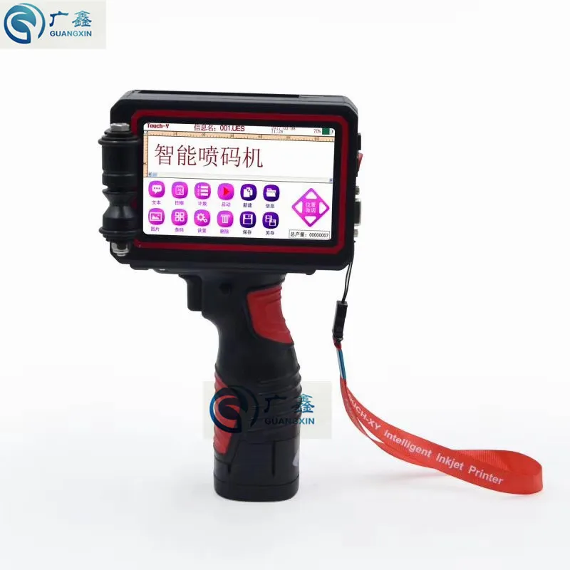 دليل يده الحبر-طابعة نافثة المحمولة ماكينة طباعة نافثة للحبر تاريخ انتهاء الصلاحية رموز شريط رموز رقم الدفعة الترميز