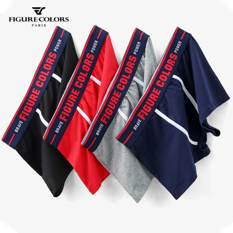 FC Men Underwear Cotton Boxers Panties Comfortable Breathable Mens Underpants Sexy Solid male boxershorts men Trunk fashion boy