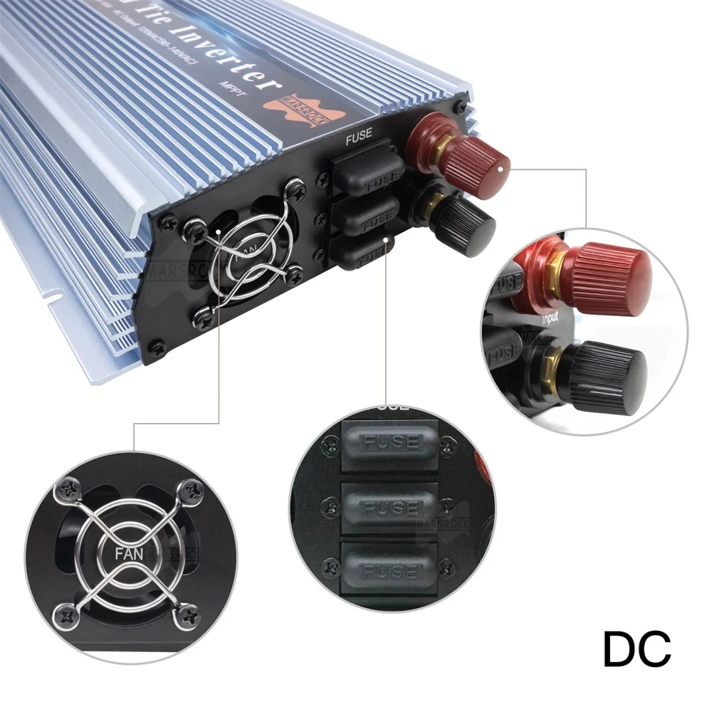 Imagem -05 - Inversor de Onda Senoidal Pura Mppt Inversor Solar on Grid Tie Conversor de 1400 110 v com 18v 24v 36v 220 w para 36 60 e 72 Células pv