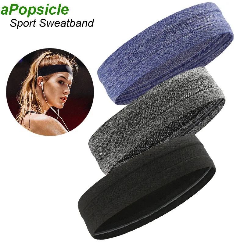 Breathable Yoga Hair Ribbon Sweatband Head Gym Fitness Sports Headbands Running Hair Tape Ribbon Elastic Hair Band Women Men