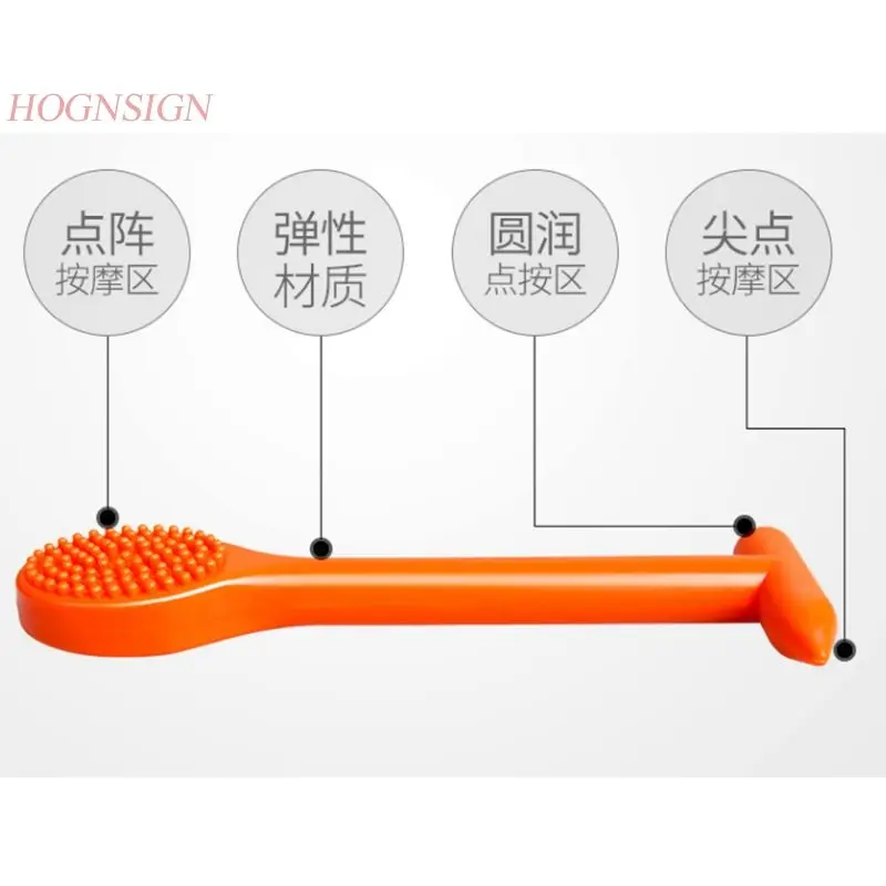 massage hammer Meridian Clapper Silicone Rubber Body Massage Stick Hammer Beat Fitness Health Pat Sha Board Sand Massager