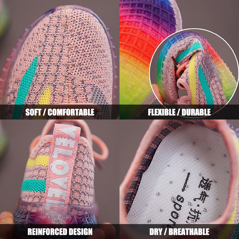 Рисунок 3 - Кроссовки детские дышащие радужные