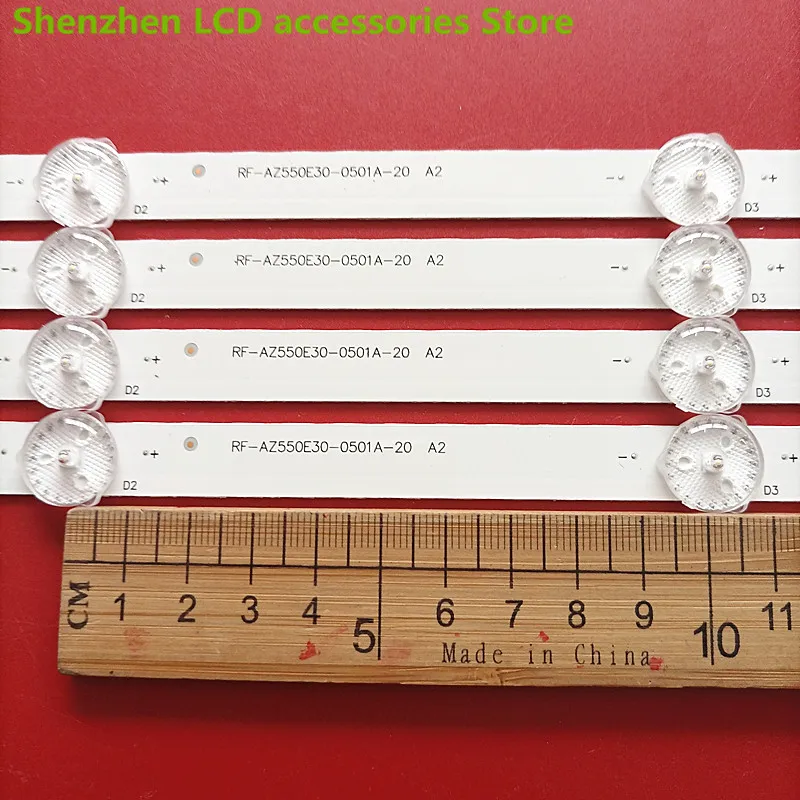 Barra de luz RF-AZ550E30-0601B-120501A-12 para SKYWORTH 55M9, 5LED + 6LED, 570MM, nuevo, 100%