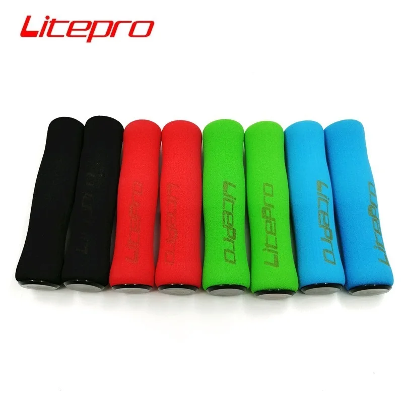 Litepro Bicycle Grips 22.2mm 120mm Comfort Sponge Grips Folding Bike MTB Mountain Bike Cycling Bicycle Parts