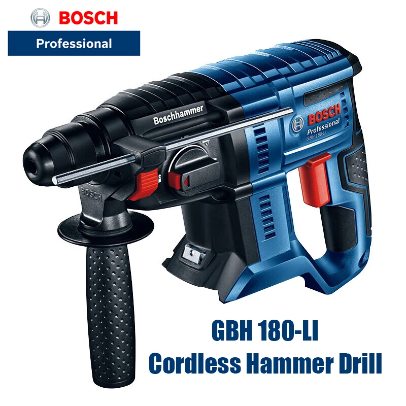 BOSCH GBH 180-LI Brushless Hammer Drill GBH180 18V  Lithium Rotary Hammer Percussion Drill Cordless Perforator Multifunctional