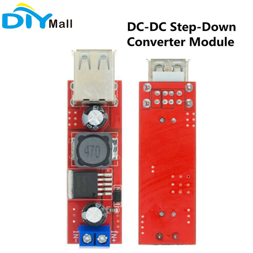 10pcs DC6V-40V a 5V doppia uscita USB 3A Step Down modulo convertitore per caricatore per auto veicolo LM2596 doppio due USB