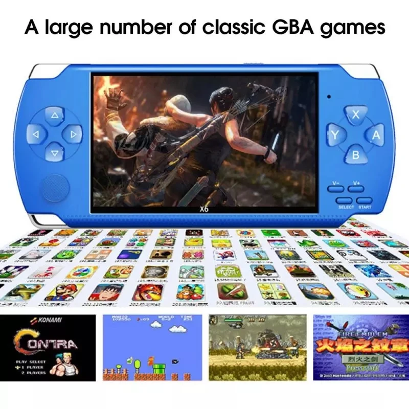 

5.1inch Handheld Game Console 4.3inch screen mp4 player MP5 game player real 8GB for 1500 games,camera,video,e-book PK X9 X12