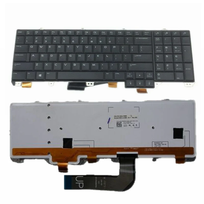 NEW US laptop keyboard For DELL Alienware 17 R1 17 R2 17 R3 M17 2C6KH Backlit