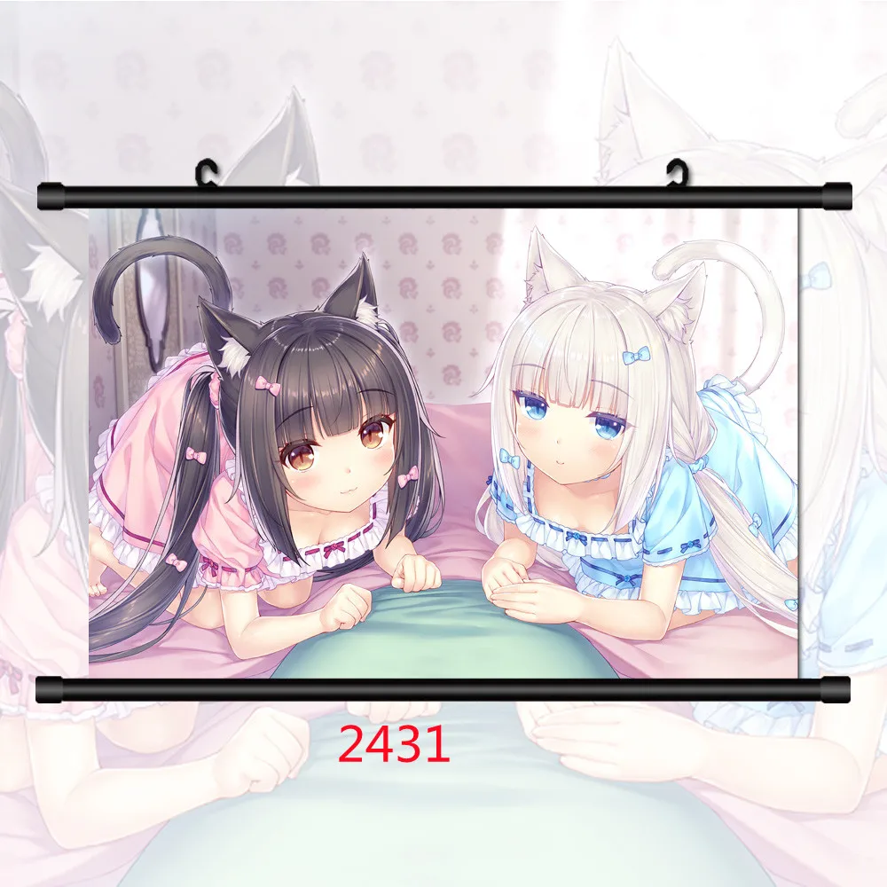 Nekopara Vanilla Chocola Cinnamon Maple Azuki Coconu Canvas Painting Anime Posters Wall Decor Posters Wall Art Picture Home Deco