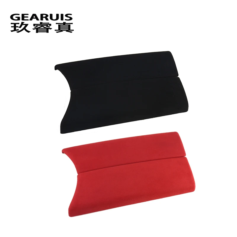 Suede Car Wrapping ABS Armrest Box Panel for Mercedes Benz C Class W205 GLC X253 Center Console Covers Stickers Trim Accessories