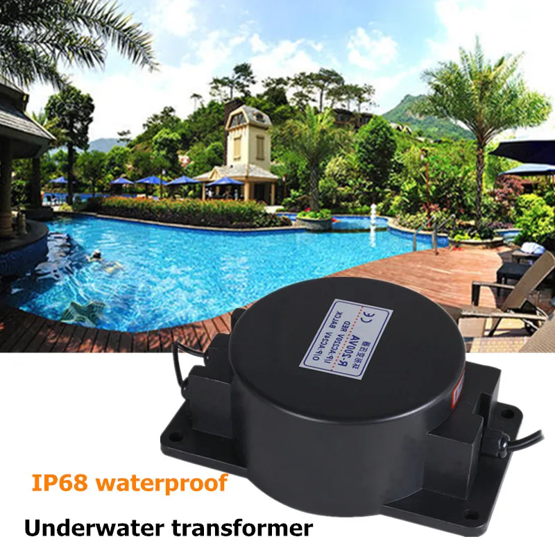 

IP68 Waterproof Underwater Transformer Underwater Light Drive Power Dedicated Converter Ring Pond Pool Lights AC220V To 12V/24V